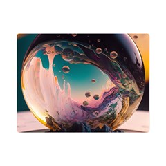 Crystal Ball Glass Sphere Lens Ball Premium Plush Fleece Blanket (mini) by Vaneshop