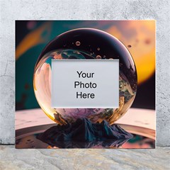 Crystal Ball Glass Sphere Lens Ball White Wall Photo Frame 5  X 7  by Vaneshop