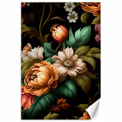 Floral Flower Blossom Bloom Flora Canvas 20  X 30  by Vaneshop