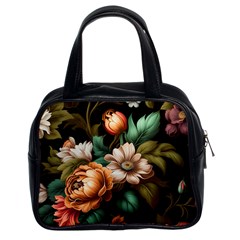 Floral Flower Blossom Bloom Flora Classic Handbag (two Sides) by Vaneshop