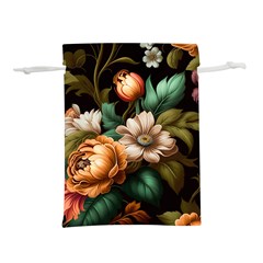 Floral Flower Blossom Bloom Flora Lightweight Drawstring Pouch (s)