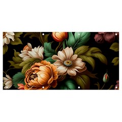 Floral Flower Blossom Bloom Flora Banner And Sign 8  X 4  by Vaneshop