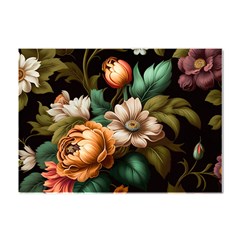 Floral Flower Blossom Bloom Flora Crystal Sticker (a4) by Vaneshop