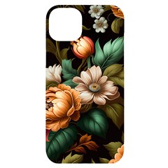 Floral Flower Blossom Bloom Flora Iphone 14 Plus Black Uv Print Case by Vaneshop