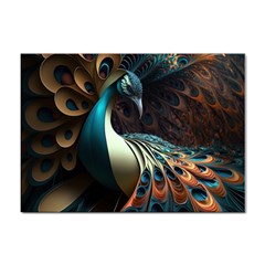 Colorful Peacock Bird Feathers Sticker A4 (100 Pack) by Vaneshop