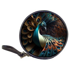 Colorful Peacock Bird Feathers Classic 20-cd Wallets by Vaneshop