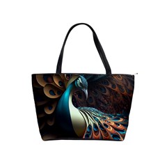 Colorful Peacock Bird Feathers Classic Shoulder Handbag by Vaneshop