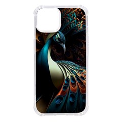 Colorful Peacock Bird Feathers Iphone 14 Tpu Uv Print Case by Vaneshop