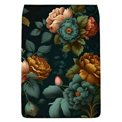 Floral Flower Blossom Turquoise Removable Flap Cover (l) by Vaneshop