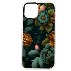 Floral Flower Blossom Turquoise Iphone 12 Pro Max Tpu Uv Print Case by Vaneshop