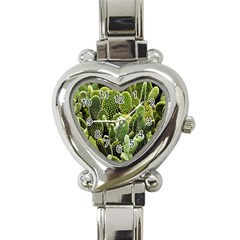 Cactus Flora Flower Nature Floral Heart Italian Charm Watch by Vaneshop