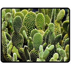 Cactus Flora Flower Nature Floral Fleece Blanket (medium) by Vaneshop