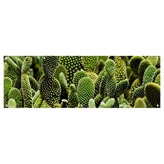 Cactus Flora Flower Nature Floral Banner And Sign 12  X 4  by Vaneshop