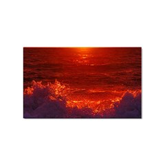 Sea Beach Sunset Sunrise Twilight Sticker Rectangular (10 Pack) by Vaneshop