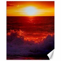 Sea Beach Sunset Sunrise Twilight Canvas 16  X 20  by Vaneshop