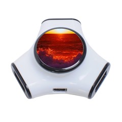 Sea Beach Sunset Sunrise Twilight 3-port Usb Hub by Vaneshop