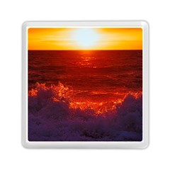 Sea Beach Sunset Sunrise Twilight Memory Card Reader (square) by Vaneshop