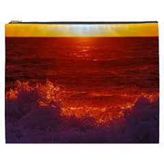 Sea Beach Sunset Sunrise Twilight Cosmetic Bag (xxxl) by Vaneshop