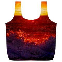 Sea Beach Sunset Sunrise Twilight Full Print Recycle Bag (xl) by Vaneshop