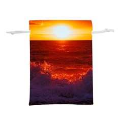 Sea Beach Sunset Sunrise Twilight Lightweight Drawstring Pouch (m) by Vaneshop