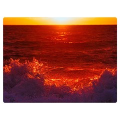 Sea Beach Sunset Sunrise Twilight Premium Plush Fleece Blanket (extra Small) by Vaneshop