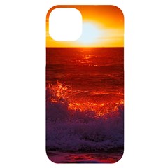 Sea Beach Sunset Sunrise Twilight Iphone 14 Plus Black Uv Print Case by Vaneshop