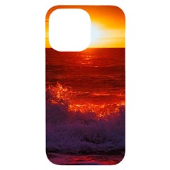 Sea Beach Sunset Sunrise Twilight Iphone 14 Pro Max Black Uv Print Case