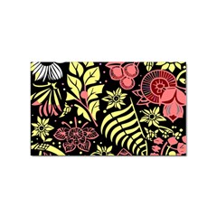 Flower Leaves Floral Flora Nature Sticker Rectangular (100 Pack) by Vaneshop