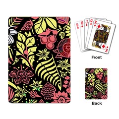 Flower Leaves Floral Flora Nature Playing Cards Single Design (rectangle) by Vaneshop