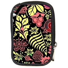 Flower Leaves Floral Flora Nature Compact Camera Leather Case by Vaneshop