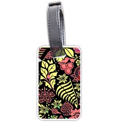 Flower Leaves Floral Flora Nature Luggage Tag (one Side)