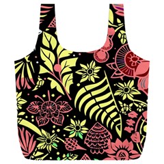 Flower Leaves Floral Flora Nature Full Print Recycle Bag (xxxl) by Vaneshop