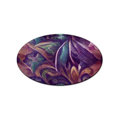 Abstract African Art Pattern Sticker (oval) by Vaneshop