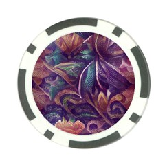 Abstract African Art Pattern Poker Chip Card Guard by Vaneshop