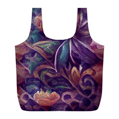 Abstract African Art Pattern Full Print Recycle Bag (l) by Vaneshop