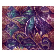 Abstract African Art Pattern Two Sides Premium Plush Fleece Blanket (small) by Vaneshop