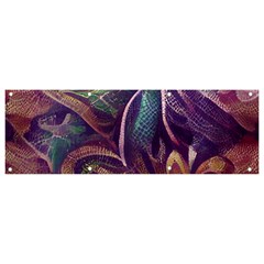 Abstract African Art Pattern Banner And Sign 9  X 3  by Vaneshop