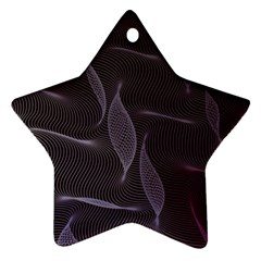 Curve Wave Line Texture Element Star Ornament (two Sides)