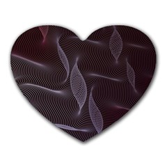 Curve Wave Line Texture Element Heart Mousepad by Vaneshop