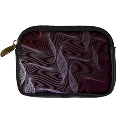 Curve Wave Line Texture Element Digital Camera Leather Case by Vaneshop