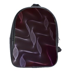 Curve Wave Line Texture Element School Bag (xl) by Vaneshop