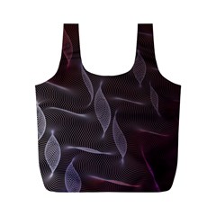 Curve Wave Line Texture Element Full Print Recycle Bag (m) by Vaneshop