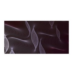 Curve Wave Line Texture Element Satin Wrap 35  X 70  by Vaneshop