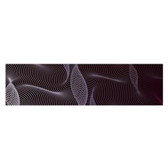 Curve Wave Line Texture Element Oblong Satin Scarf (16  X 60 ) by Vaneshop