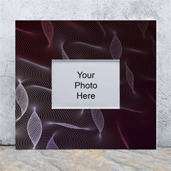 Curve Wave Line Texture Element White Wall Photo Frame 5  X 7  by Vaneshop