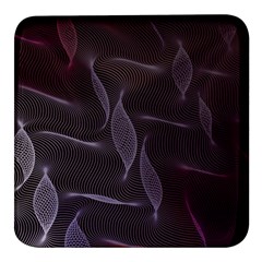 Curve Wave Line Texture Element Square Glass Fridge Magnet (4 Pack) by Vaneshop