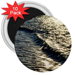 Wave Water Surface Sea Ocean Liquid 3  Magnets (10 Pack)  by Vaneshop