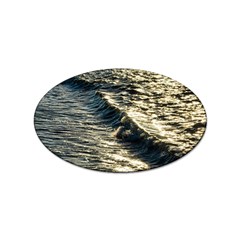 Wave Water Surface Sea Ocean Liquid Sticker Oval (10 Pack) by Vaneshop