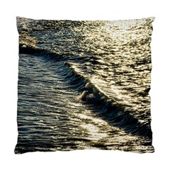 Wave Water Surface Sea Ocean Liquid Standard Cushion Case (two Sides) by Vaneshop