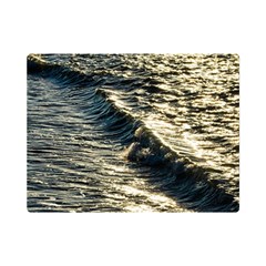 Wave Water Surface Sea Ocean Liquid Premium Plush Fleece Blanket (mini) by Vaneshop